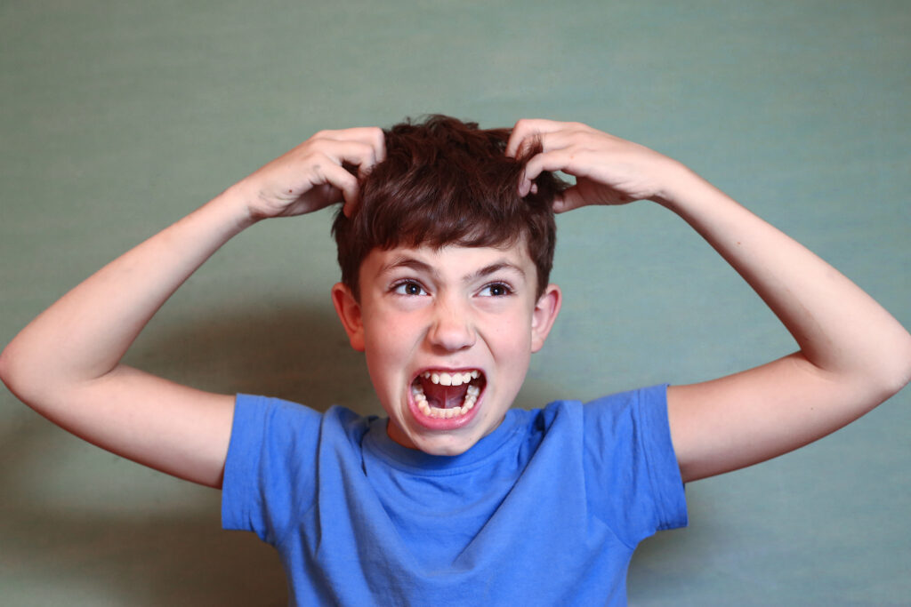 boy with head lice